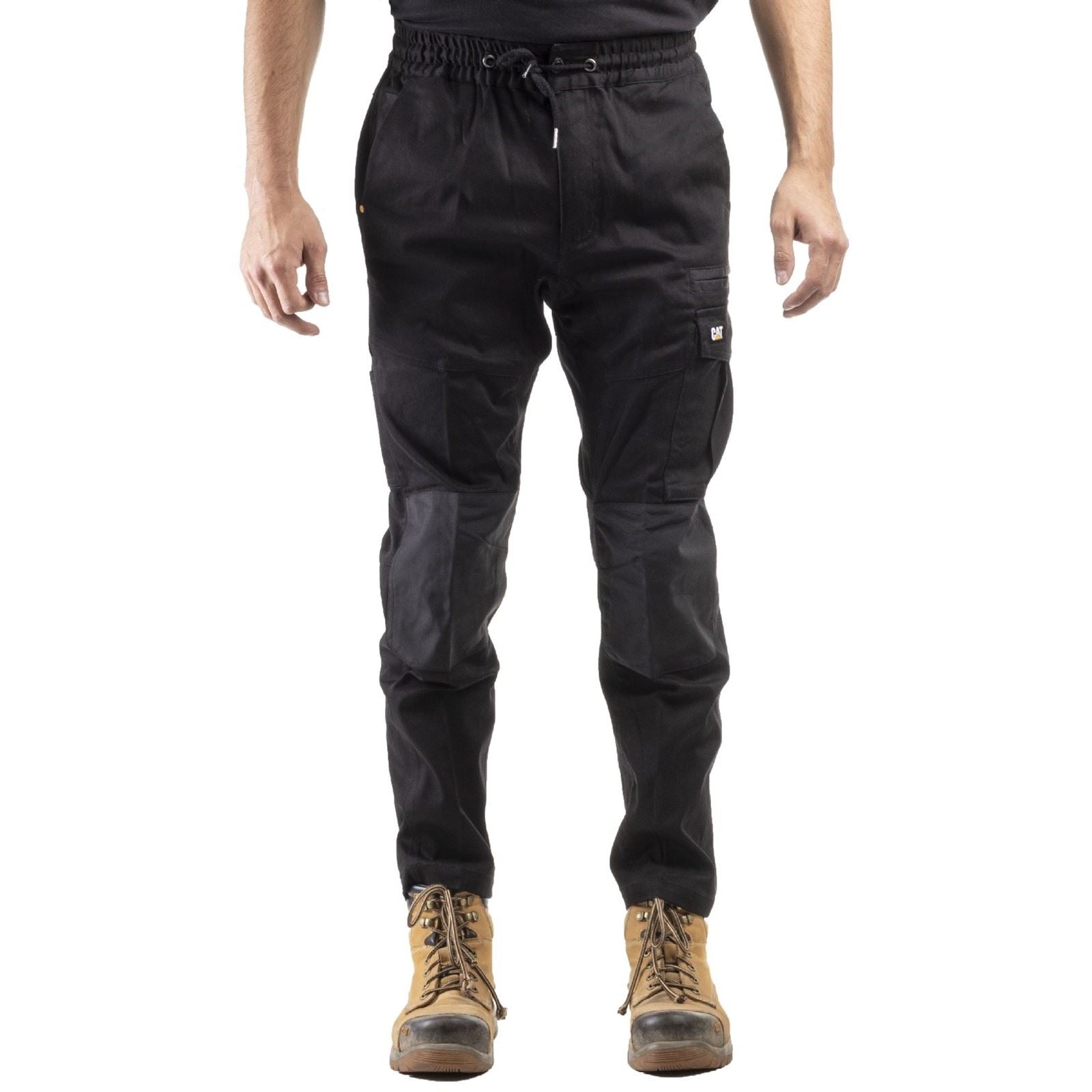 Caterpillar Dynamic Pantalons Noirs En Coton Pour Hommes - Extérieur