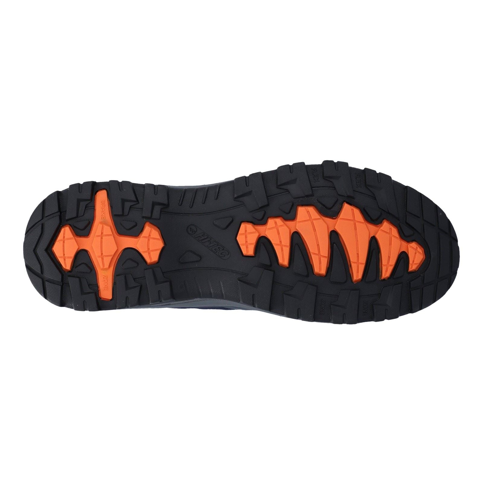 Hi-Tec Storm Expedition Sport Bottes De Randonnée Homme En Polyuréthane Bleu Marine/orange