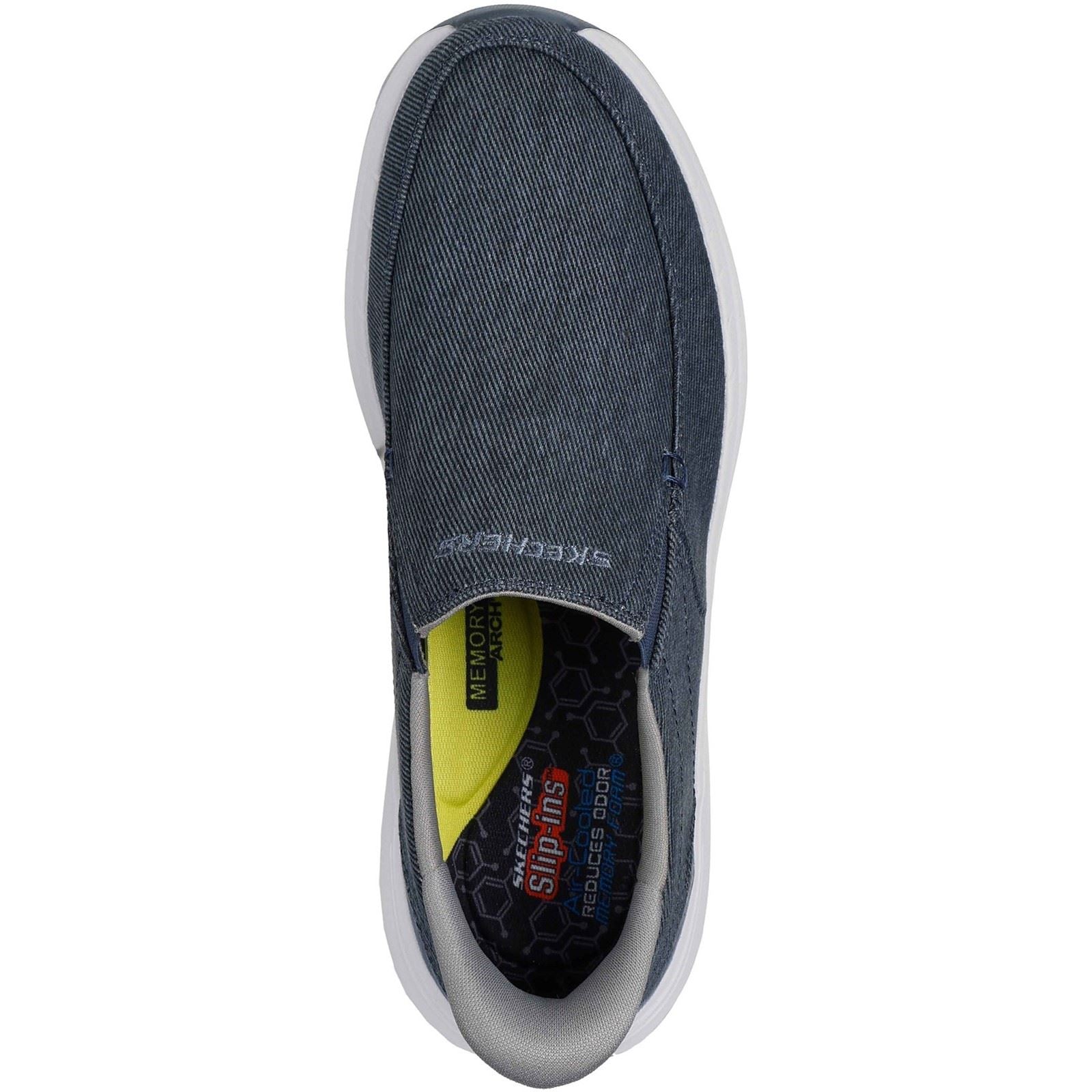 Skechers Decklan - Gulliver Baskets En Textile Pour Hommes Bleu Marine