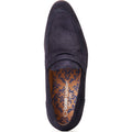 Base London Bruno Chaussures Bateau En Cuir Pour Homme, Bleu Marine