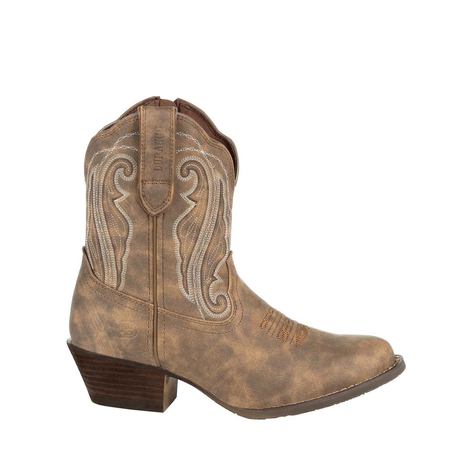 Durango Crush Bottes En Cuir Pour Femmes Driftwood