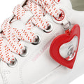 Karl Lagerfeld Kapri Valentine Pendant Baskets Blanches En Cuir Pour Femmes