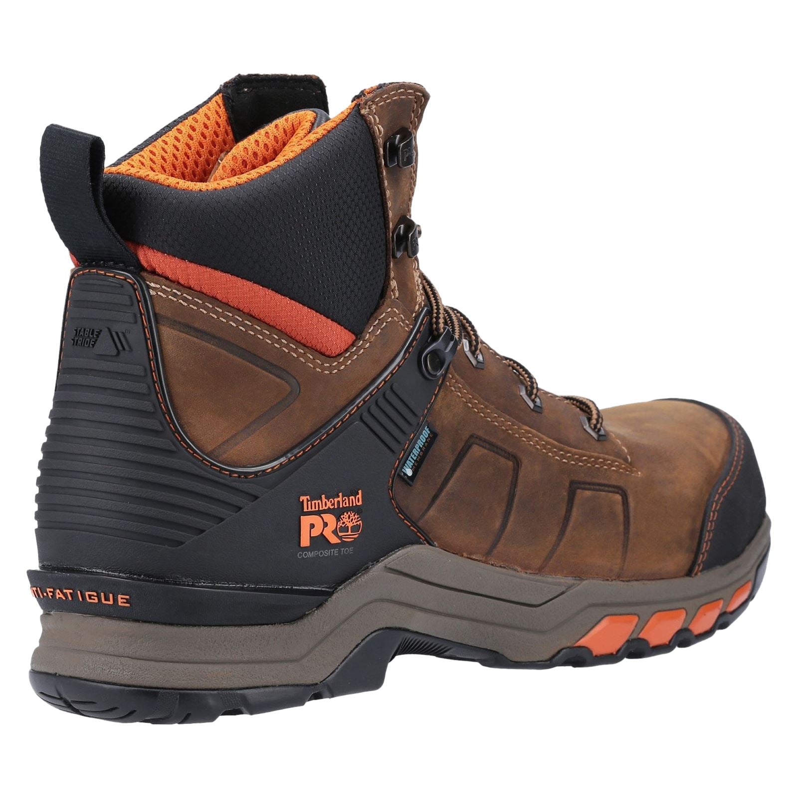 Timberland Pro  Bottes De Sécurité En Cuir Marron/Orange Hypercharge Work