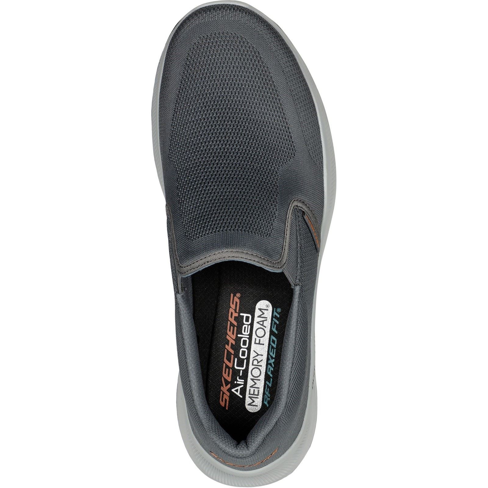 Skechers Equalizer 5.0 Grand Legacy Baskets Pour Homme En Toile De Couleur Anthracite