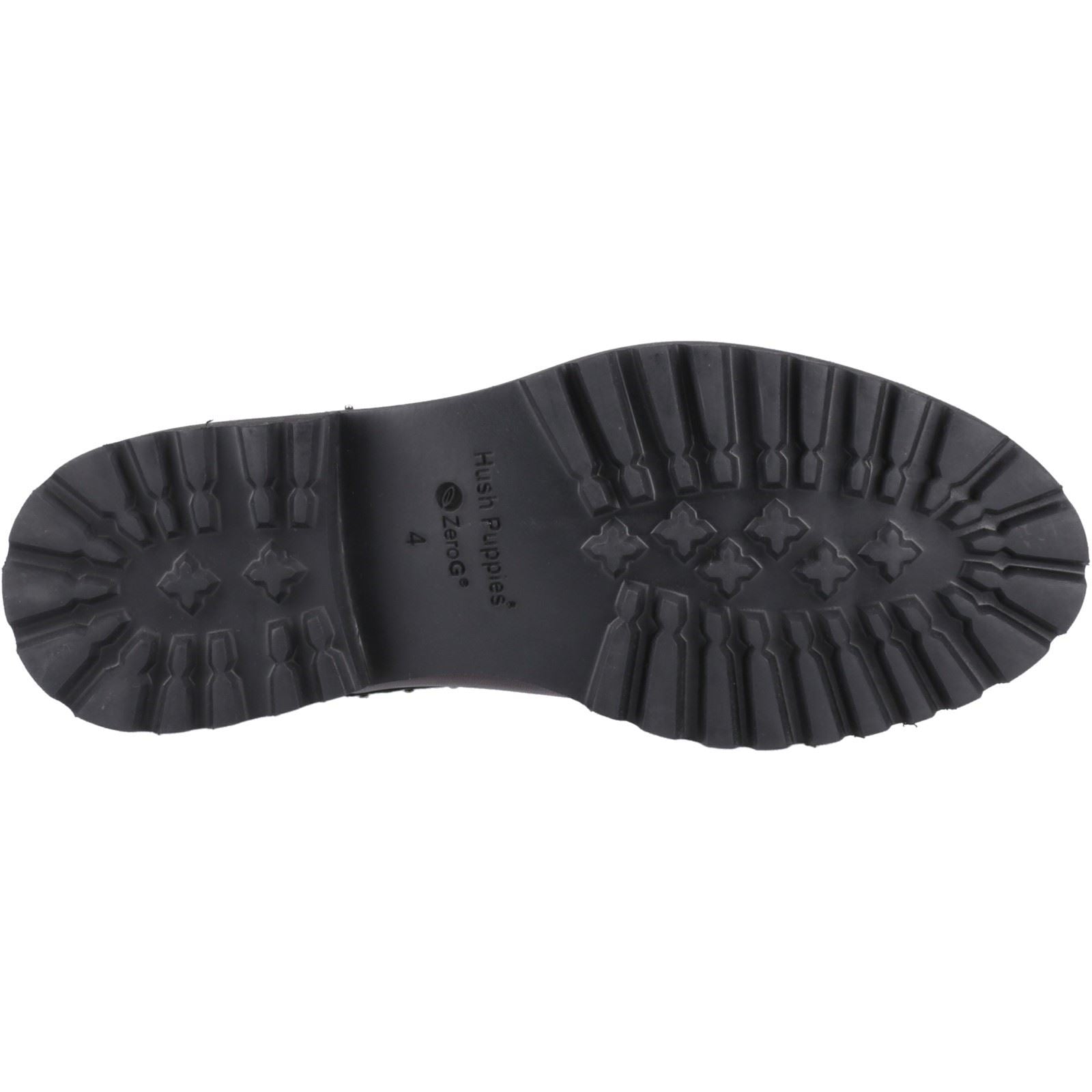 Hush Puppies Gwyneth Bottes Chelsea Plates En Cuir Prune Pour Femmes