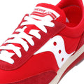 Saucony Trainer 80 Baskets Rouges En Daim