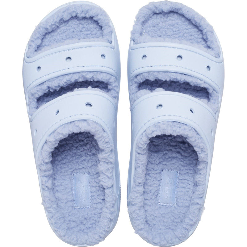 Crocs Classic Cozzzy sandales thermoplastiques pour femmes en calcite bleue