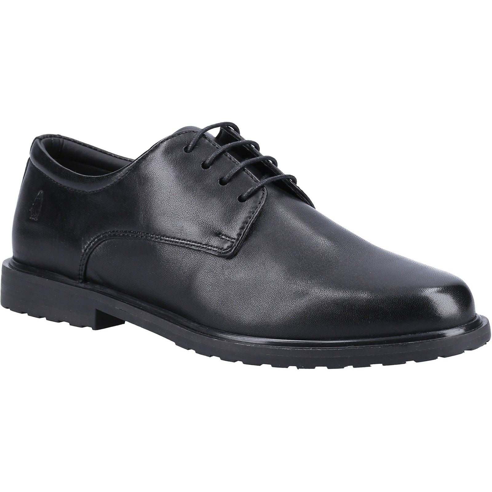 Hush Puppies Verity Slip On Chaussures Richelieu Noires En Cuir Pour Femmes