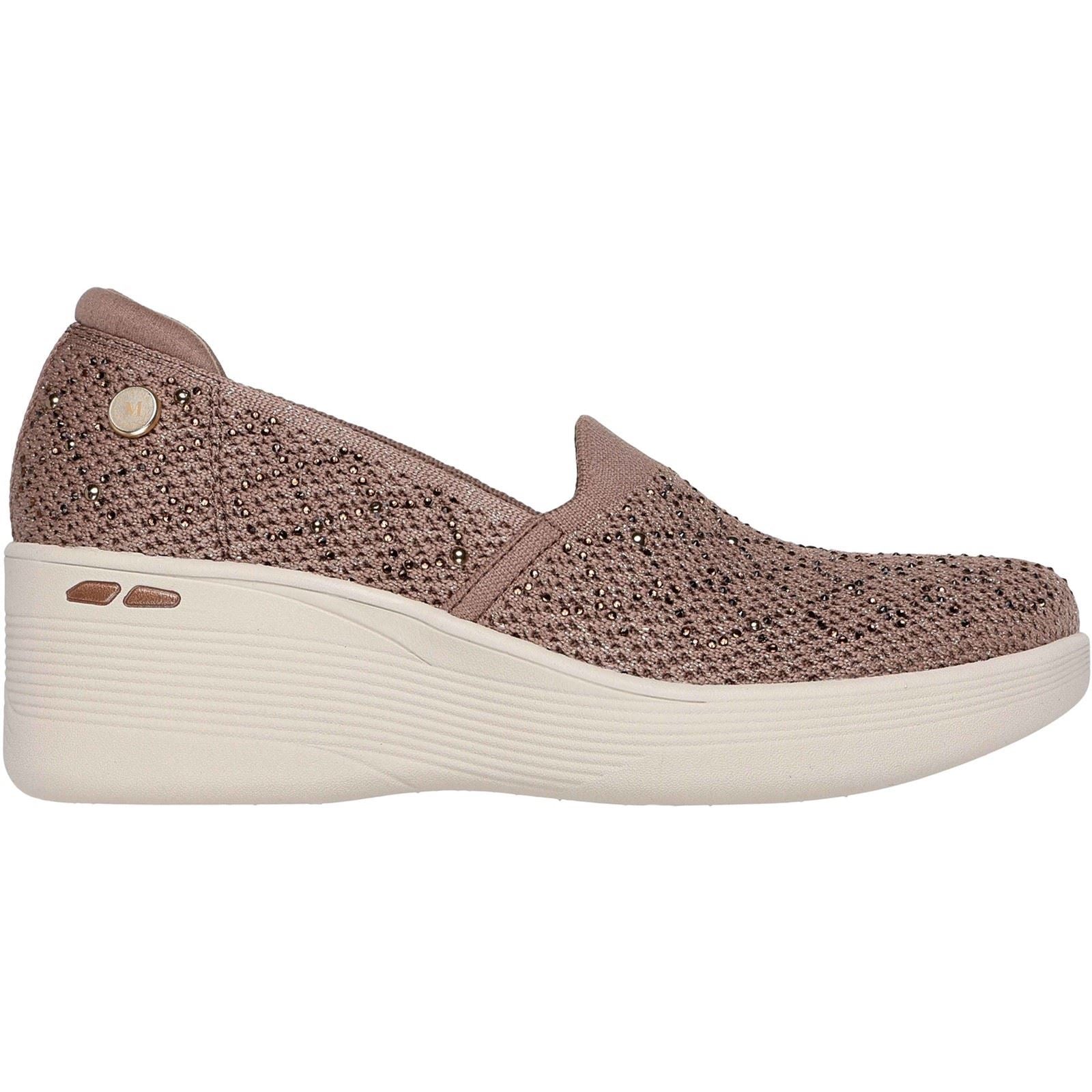Skechers Pier-Lite My Reflection Baskets Mocha En Polyester Pour Femmes