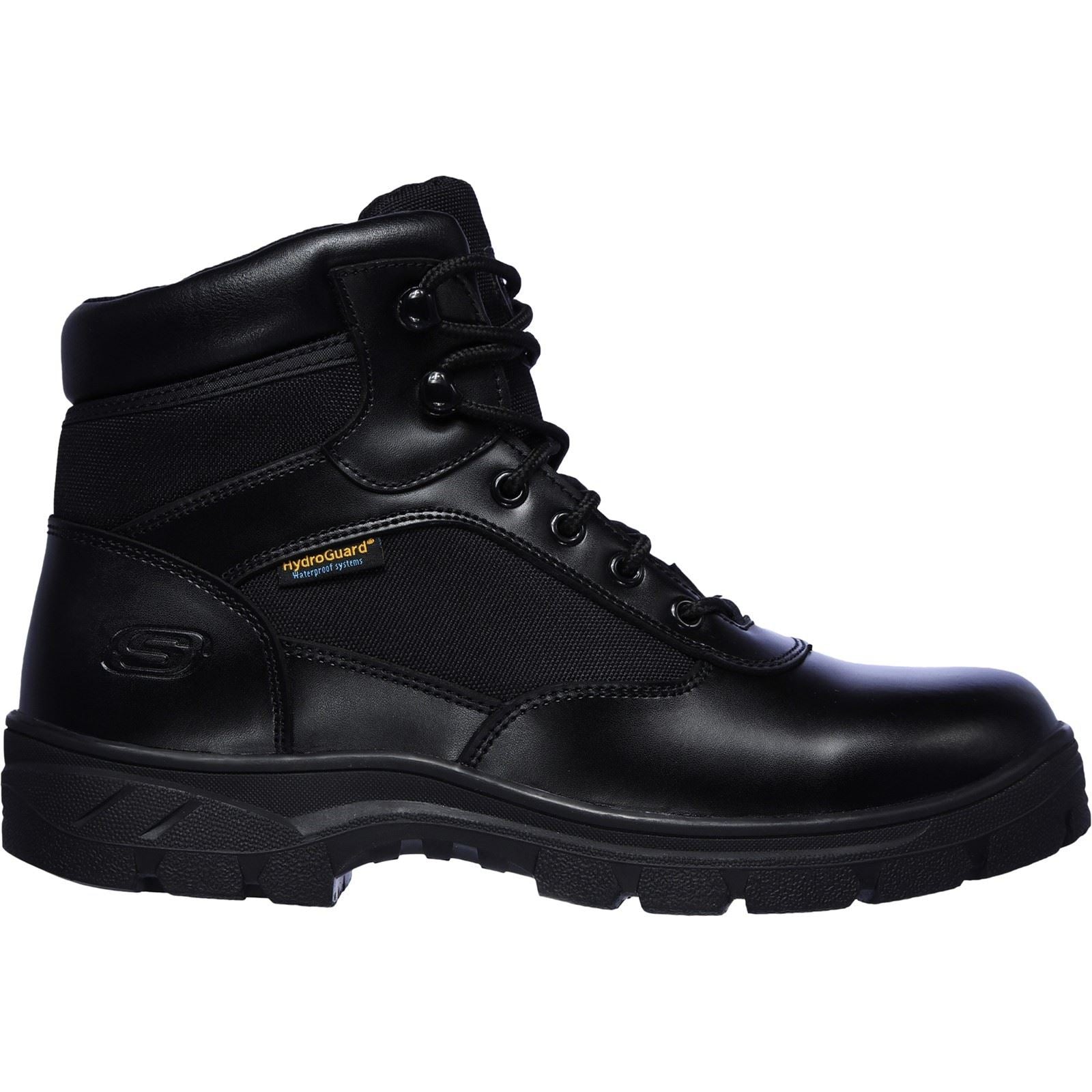 Skechers Workwear Wascana Benen WP Tactical Bottes De Sécurité En Cuir Pour Hommes Noires