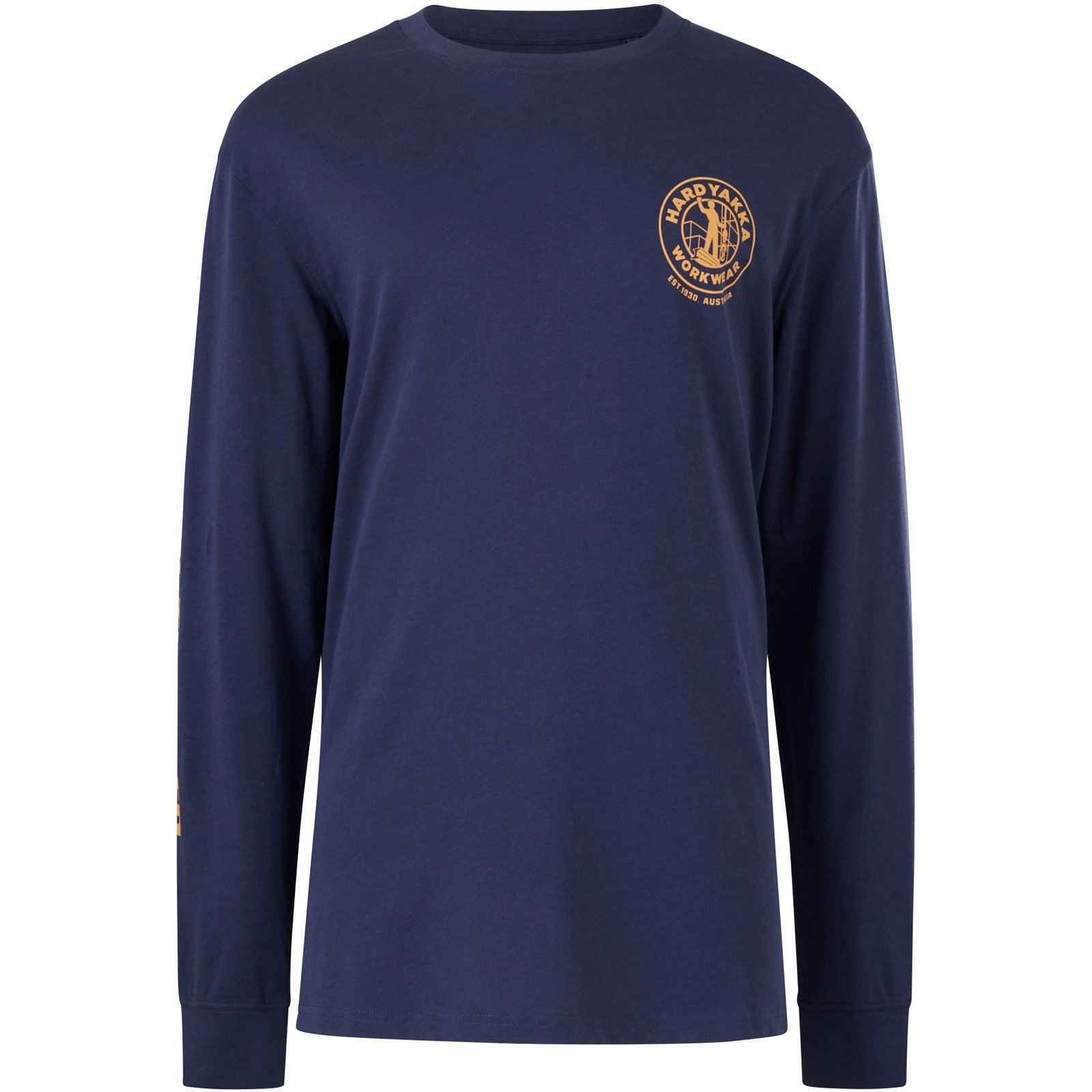 Hard Yakka Heritage Icon T-Shirt Pour Hommes En Coton Bleu