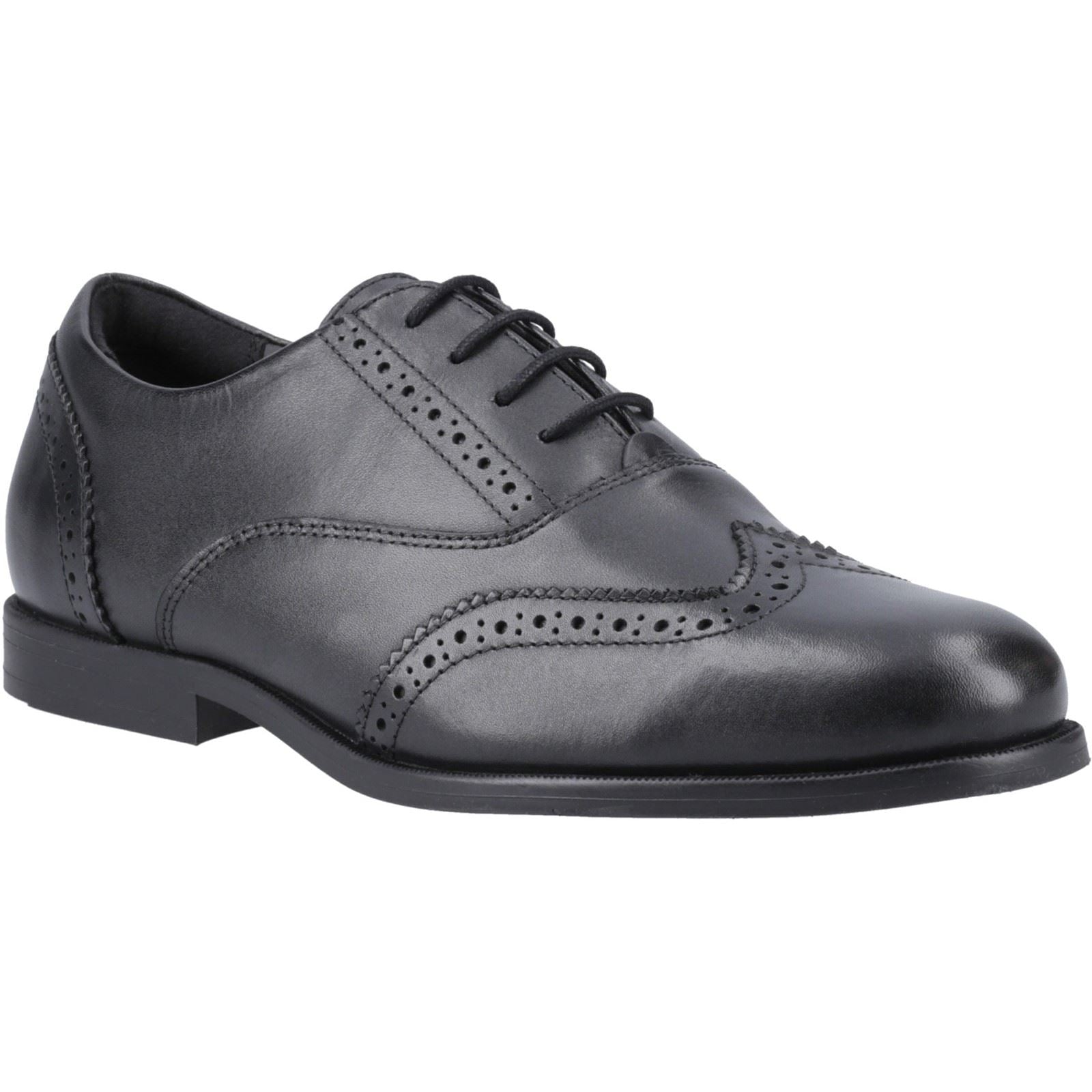 Pod Lee Chaussures Plates Noires Pour Filles En Cuir