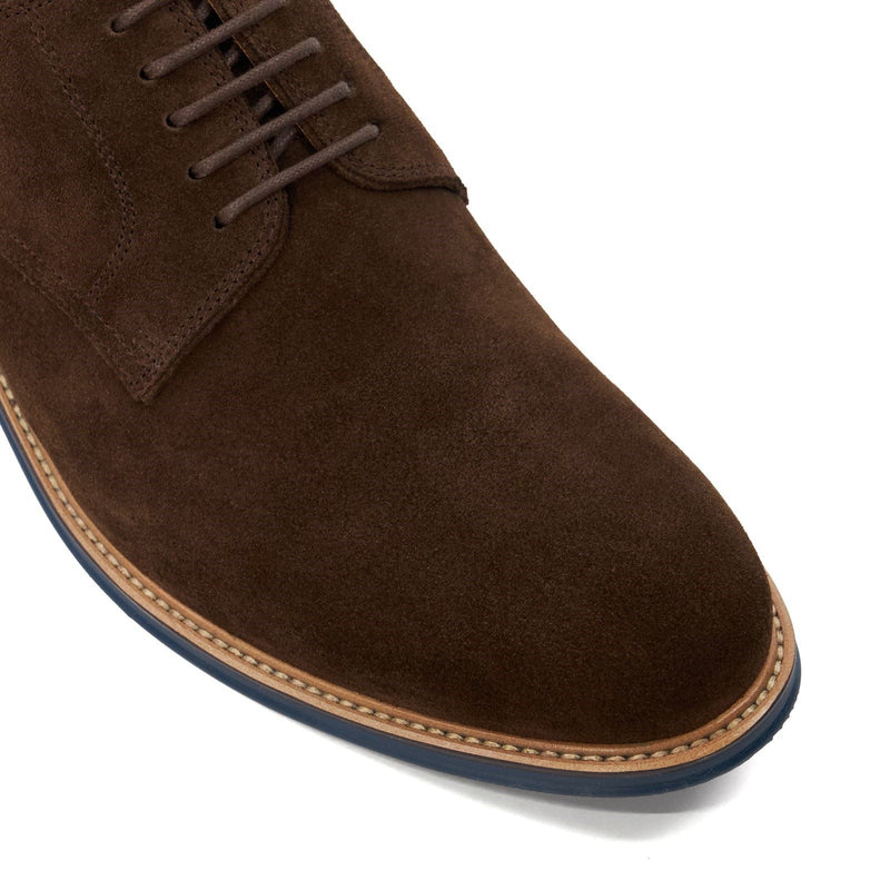 Dune Stanley Chaussures En Cuir Marron À Lacets Pour Homme