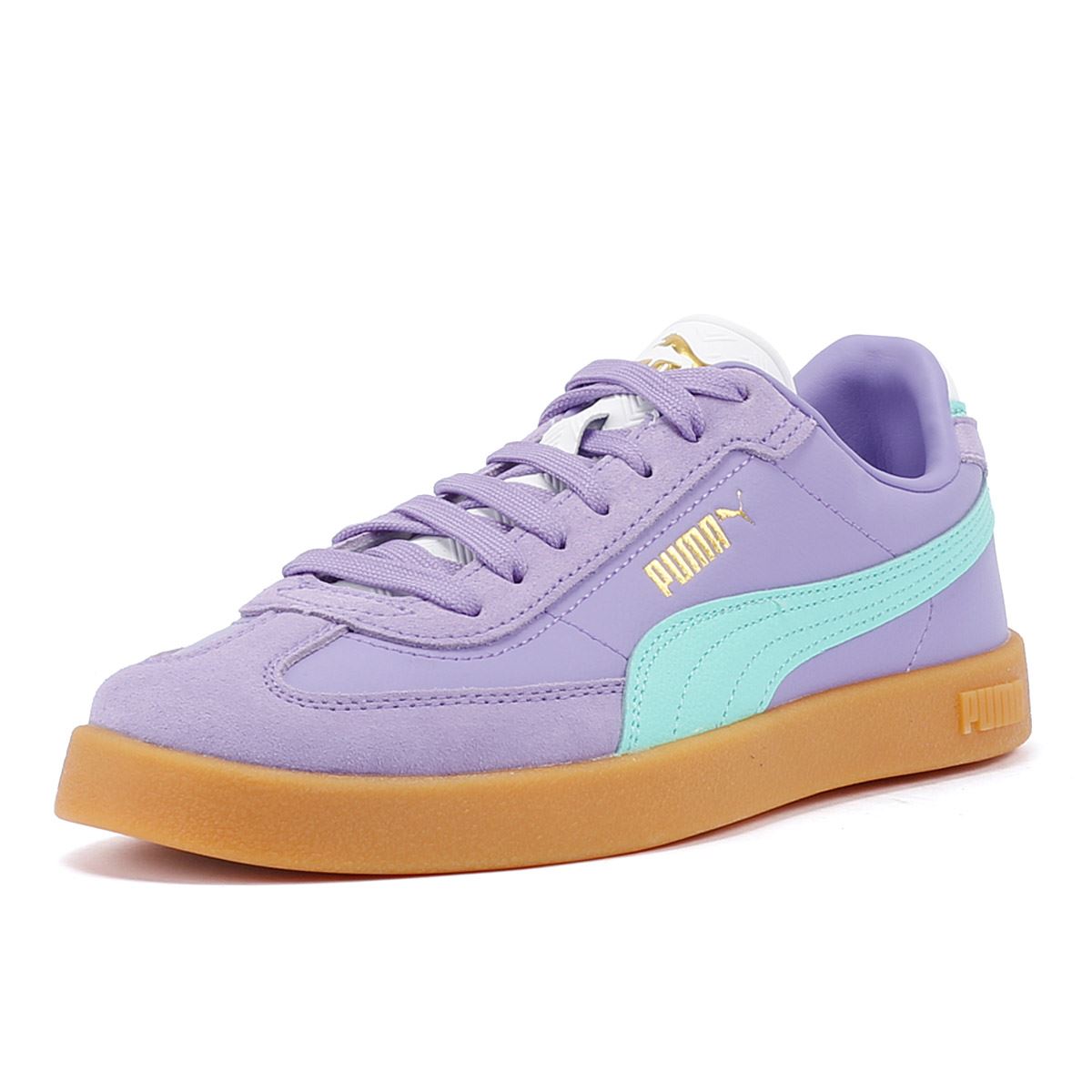 Puma Club II Era Sneakers En Daim Violet/Bleu Pour Femmes