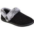 Skechers Cozy Campfire Fresh Toast Chaussons Noirs En Textile Pour Femme