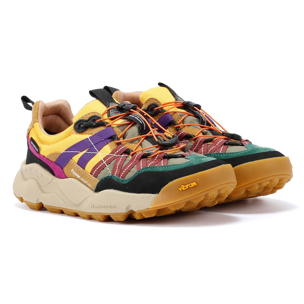 Flower Mountain Iwano Baskets En Daim Jaune