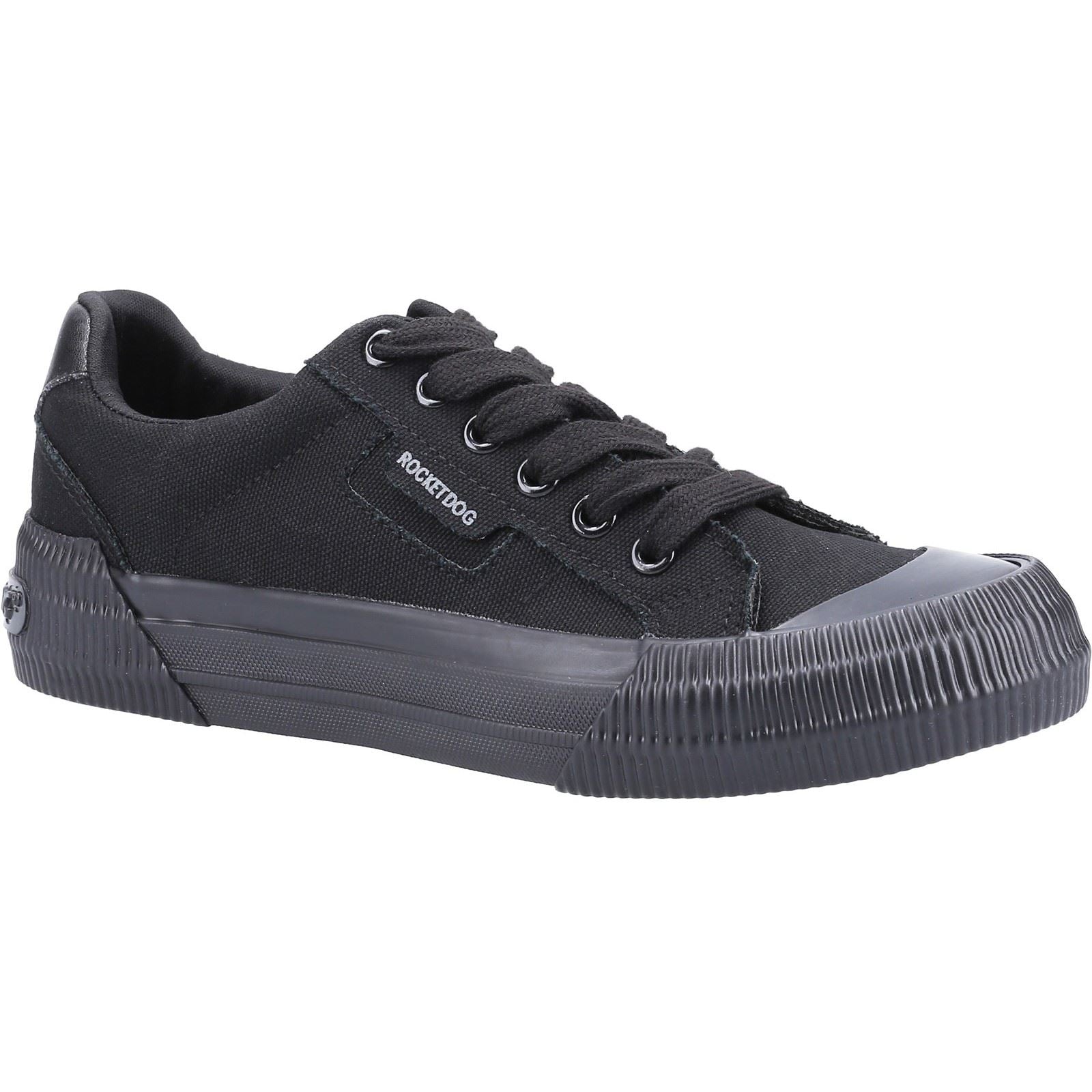 Rocket Dog Cheery Tissu Chaussures De Sport Noires Pour Femmes
