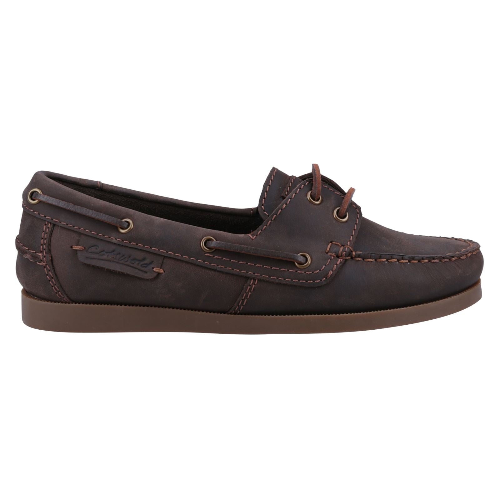 Cotswold Bartrim Chaussures Bateau Marron En Cuir Pour Hommes