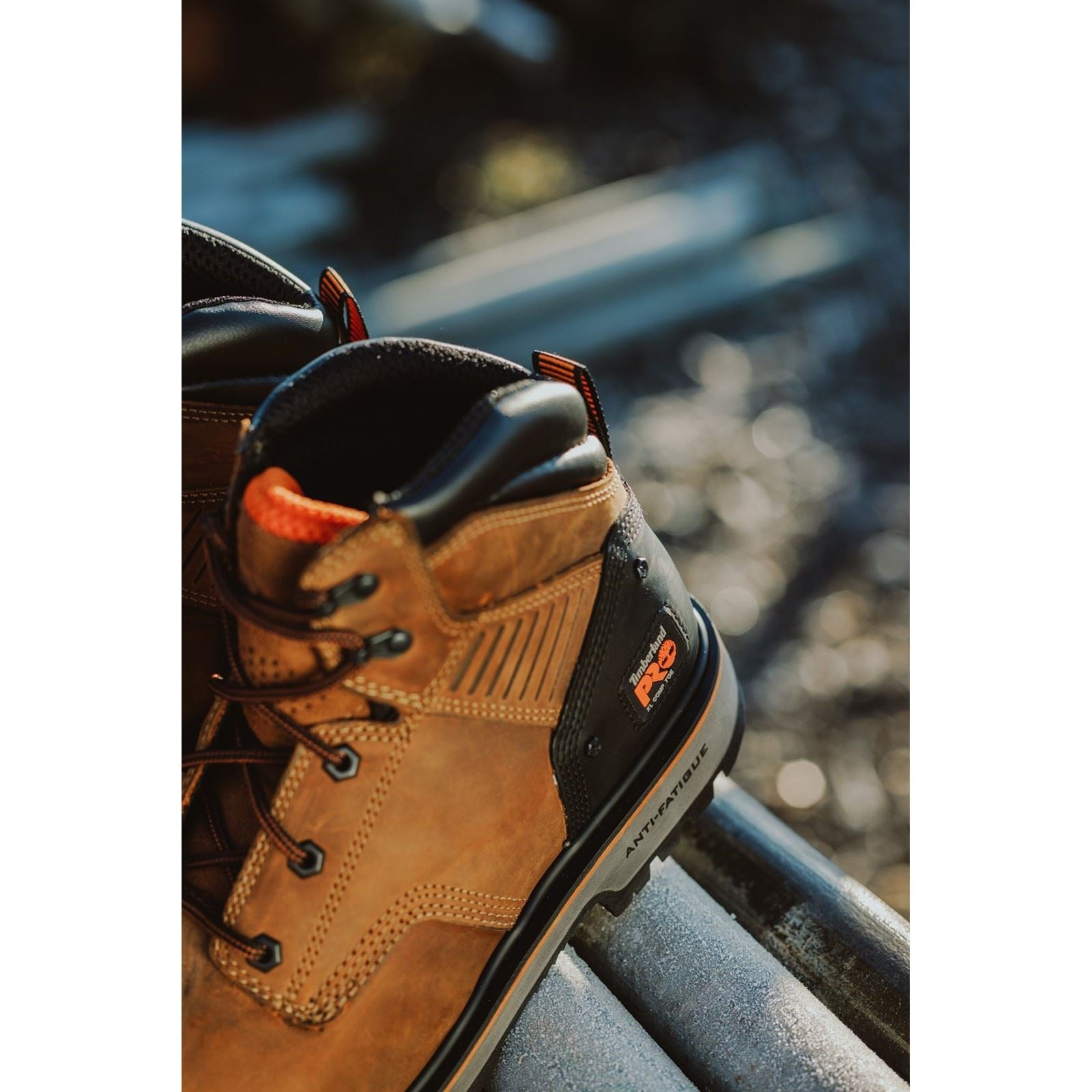 Timberland Pro  Bottes De Sécurité En Cuir Marron Ballast