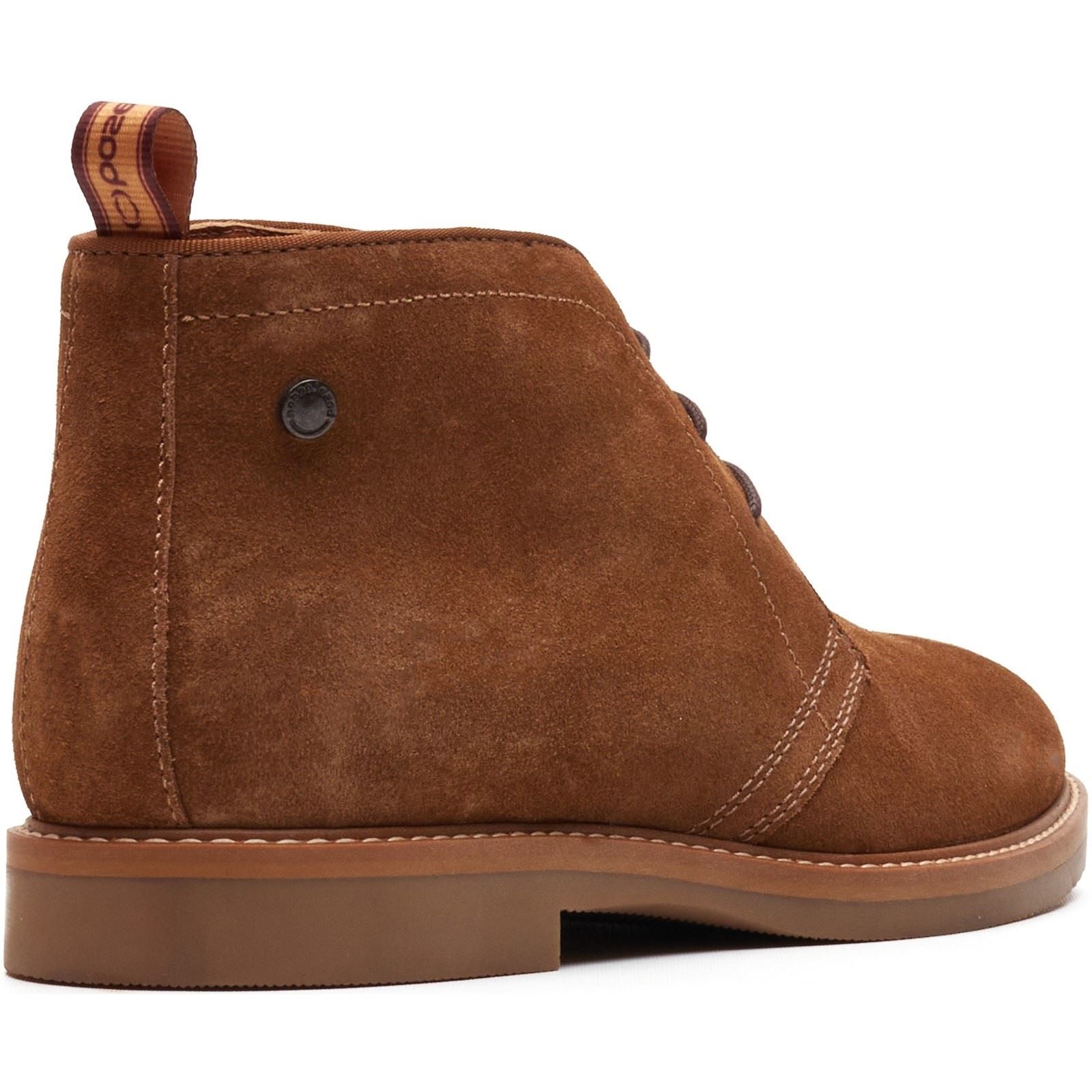 Base London Carlton Chukka Bottes En Cuir Pour Hommes Ginger