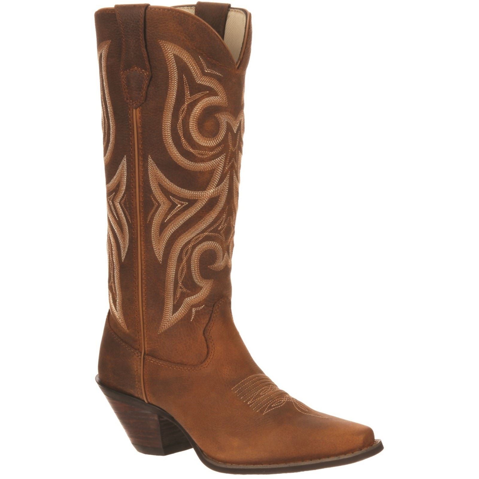 Durango Crush Bottes En Cuir Vieilli Cognac Pour Femme