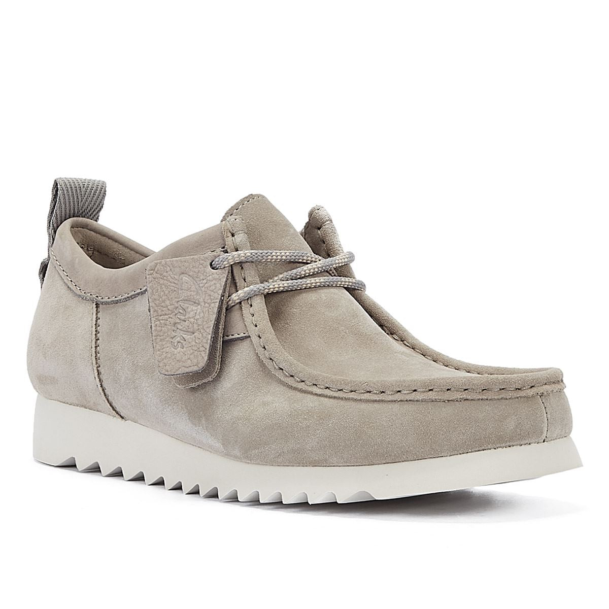 Clarks Main Wallabee FTRE Lo  Chaussures À Lacets En Daim Gris Pour Hommes