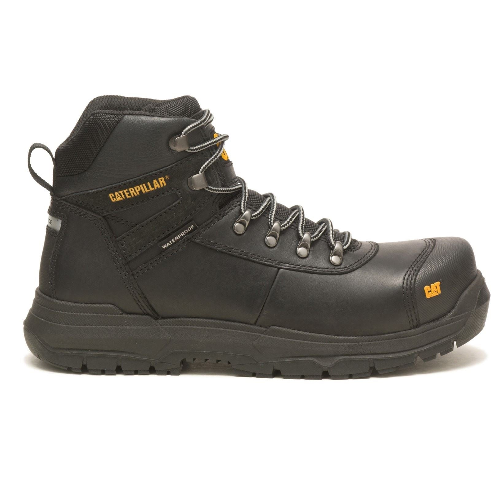 Caterpillar Bottes De Sécurité En Cuir Noir Pneumatic 2.0