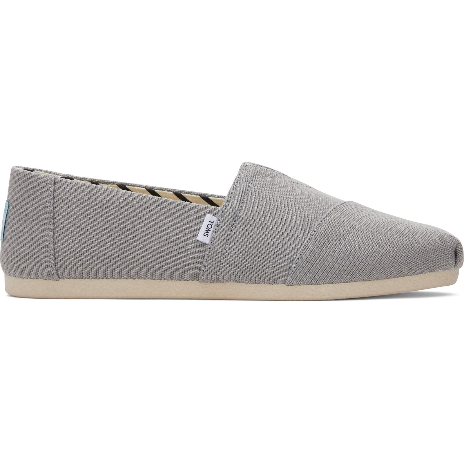 TOMS Alpargata Classic Espadrilles En Coton Pour Hommes Gris Craie