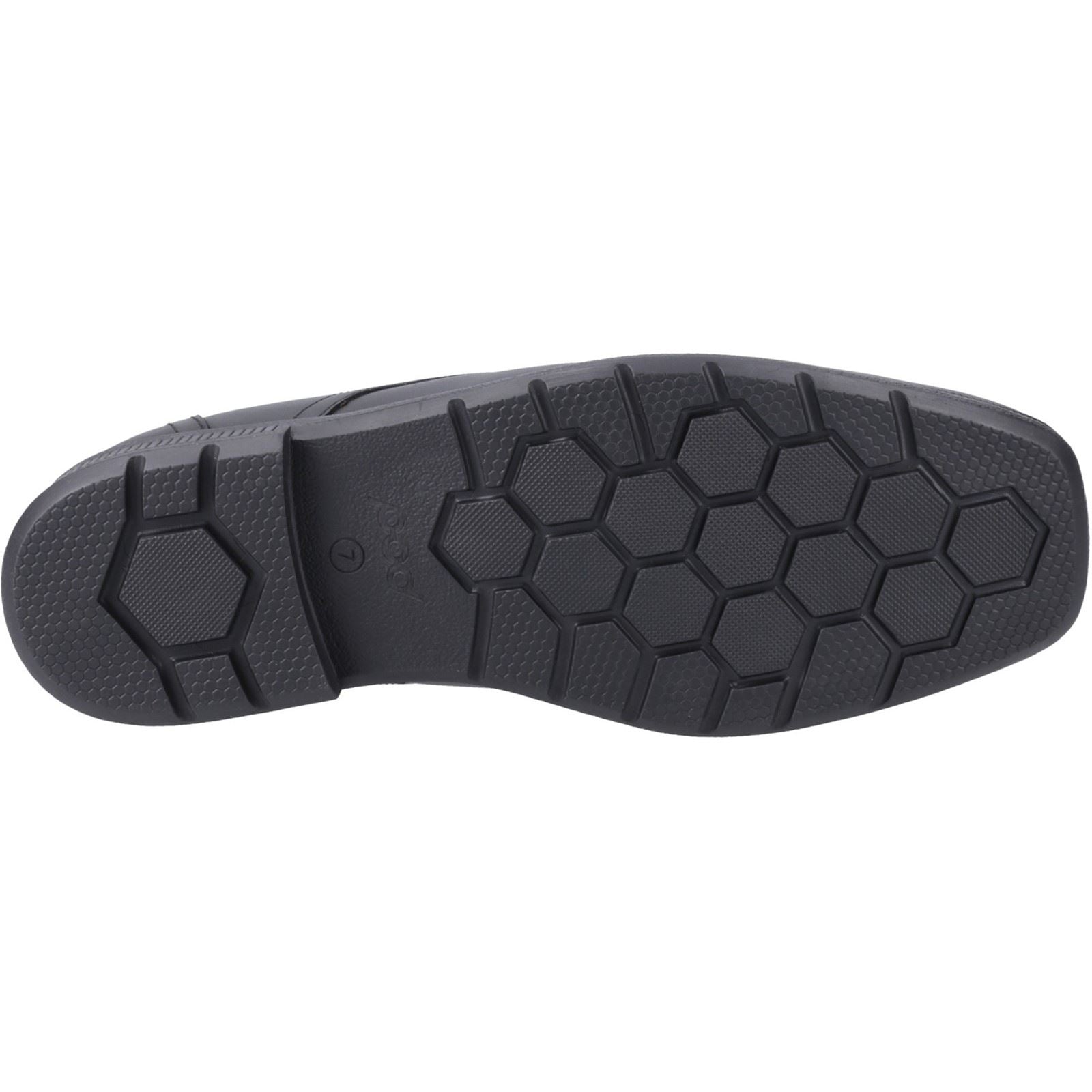 Pod Carpenter Chaussures Noires Pour Garçons En Cuir