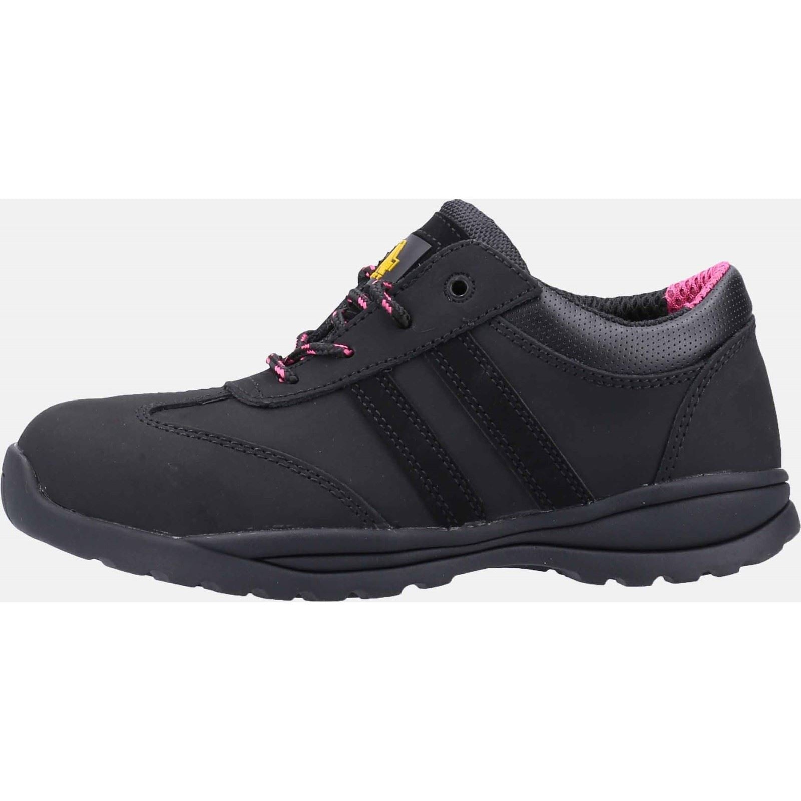Amblers Safety  Chaussures De Sécurité Noires En Cuir Pour Femmes Sophie Fs706