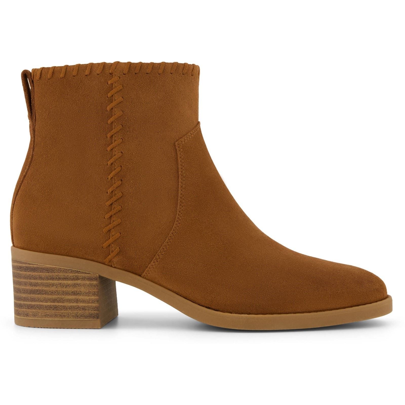 TOMS Delilah Heeled Bottines À Talons Tan Pour Femmes Suède