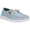 HEYDUDE Wendy Heathered Slub Tropical Mocassins Bleus Pour Femmes