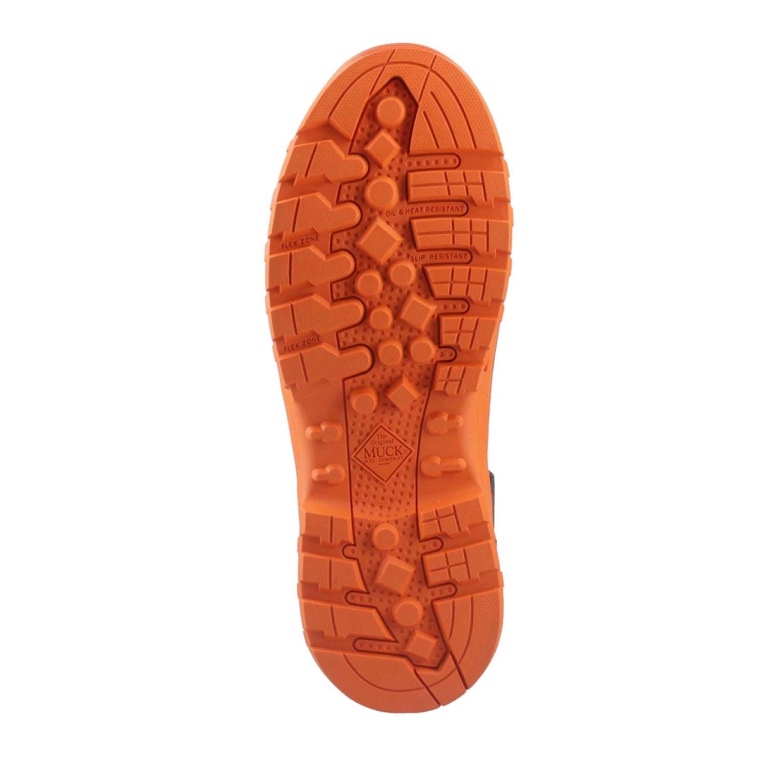 Muck Boots Grit S5 Bottes En Caoutchouc Pour Homme Noir/Orange
