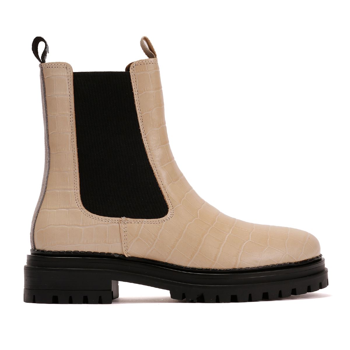 Osprey London The Huckleberry Bottes Blanches En Cuir Pour Femmes