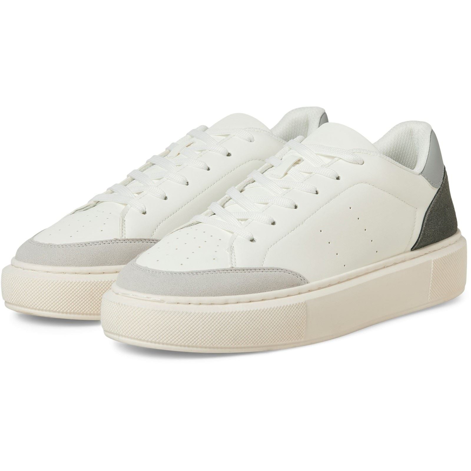 Jack & Jones Aspire Court Sneakers Pour Hommes Polyuréthane Blanc Vapeur Bleu/Castlerock