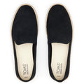 TOMS Carolina 100% Vache Espadrilles Noires Pour Femmes