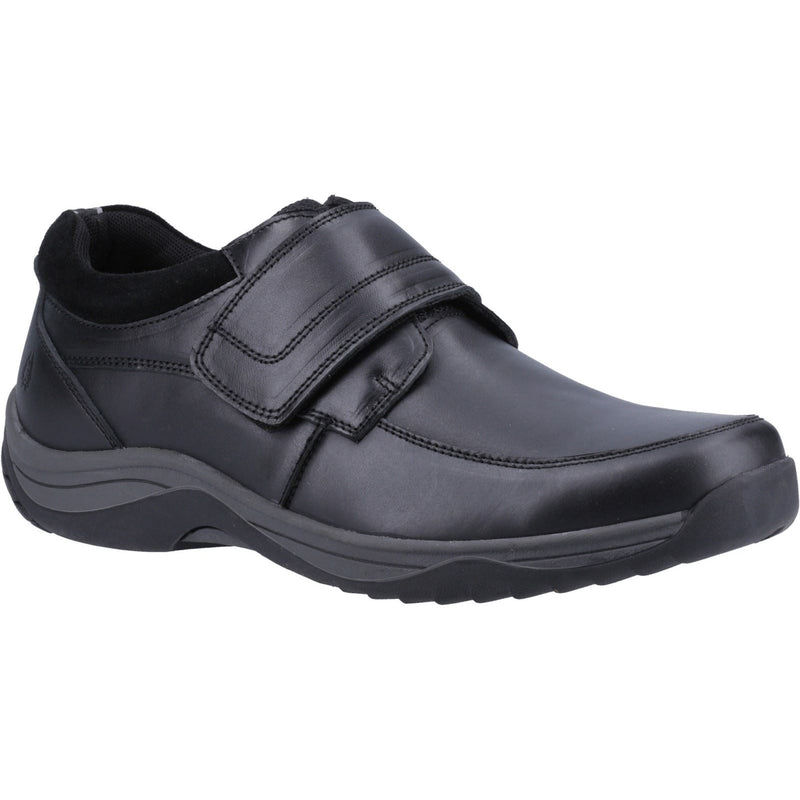 Hush Puppies Douglas Chaussures Mocassins Noires Pour Hommes En Cuir