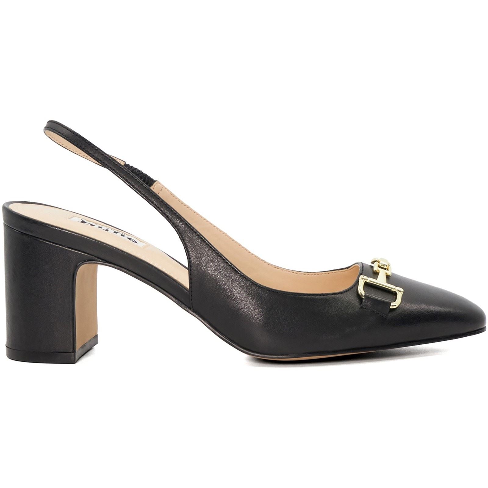 Dune Detailed Talons Noirs En Cuir Pour Femmes
