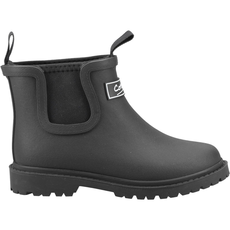 Cotswold Barton Tpr+neoprene Bottes En Caoutchouc Noir Pour Enfants Unisexes