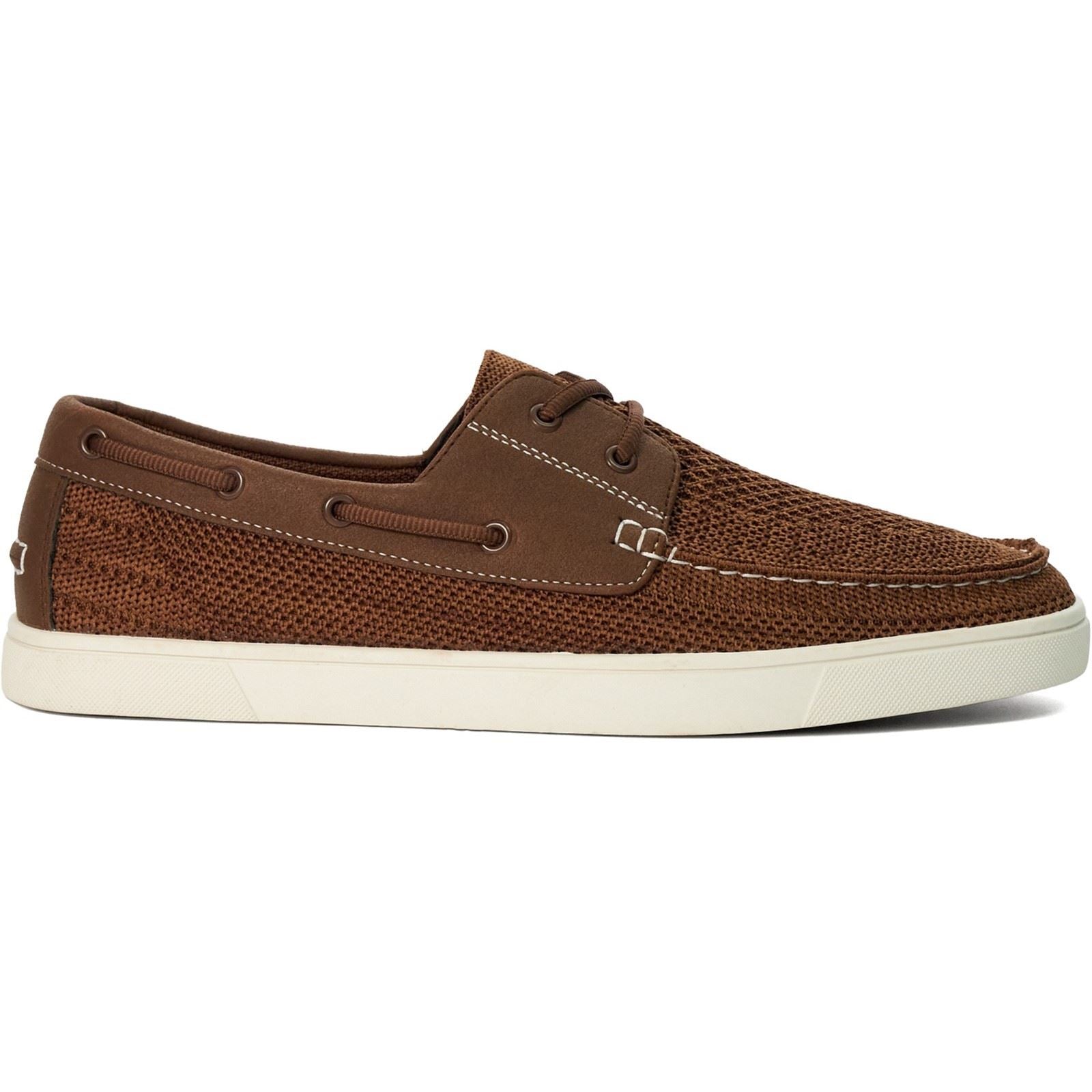 Dune Blaizerss Chaussures Bateau Pour Hommes En Tissu Beige