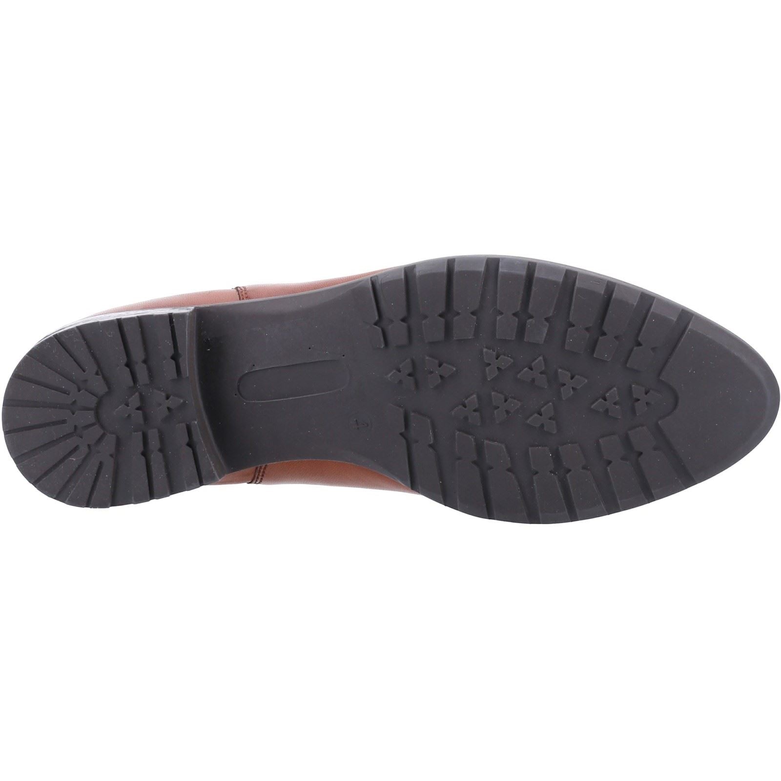 Hush Puppies Sammie Bottes Plates Chelsea Pour Femmes En Cuir Couleur Tan