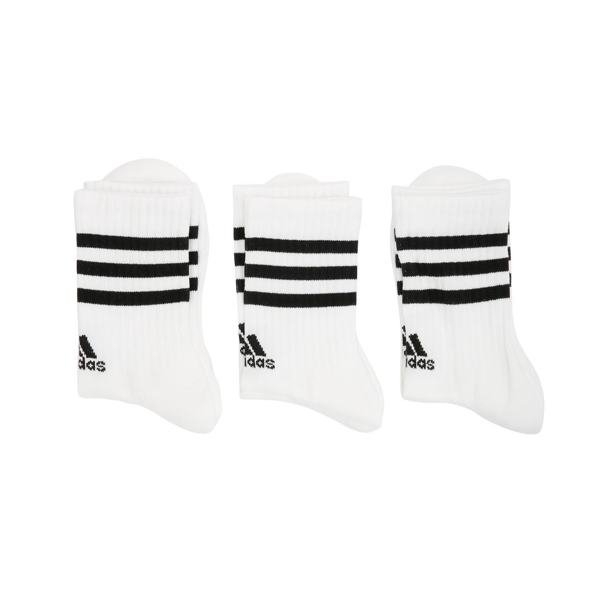 Adidas 3S C SPW CREW 3 Pack Chaussettes En Coton Blanc