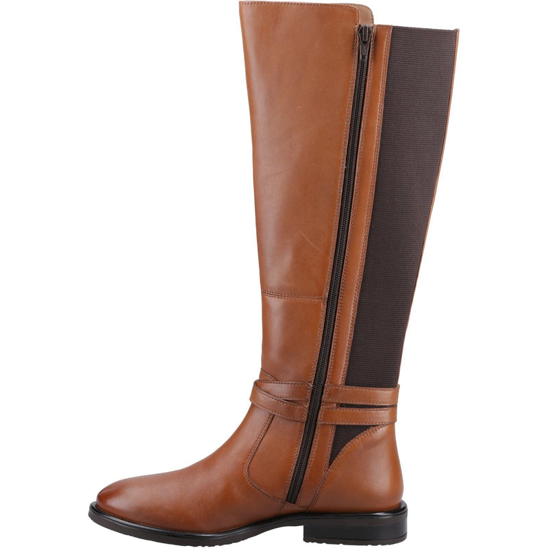 Hush Puppies Victoria Bottes En Cuir Pour Femmes Couleur Tan