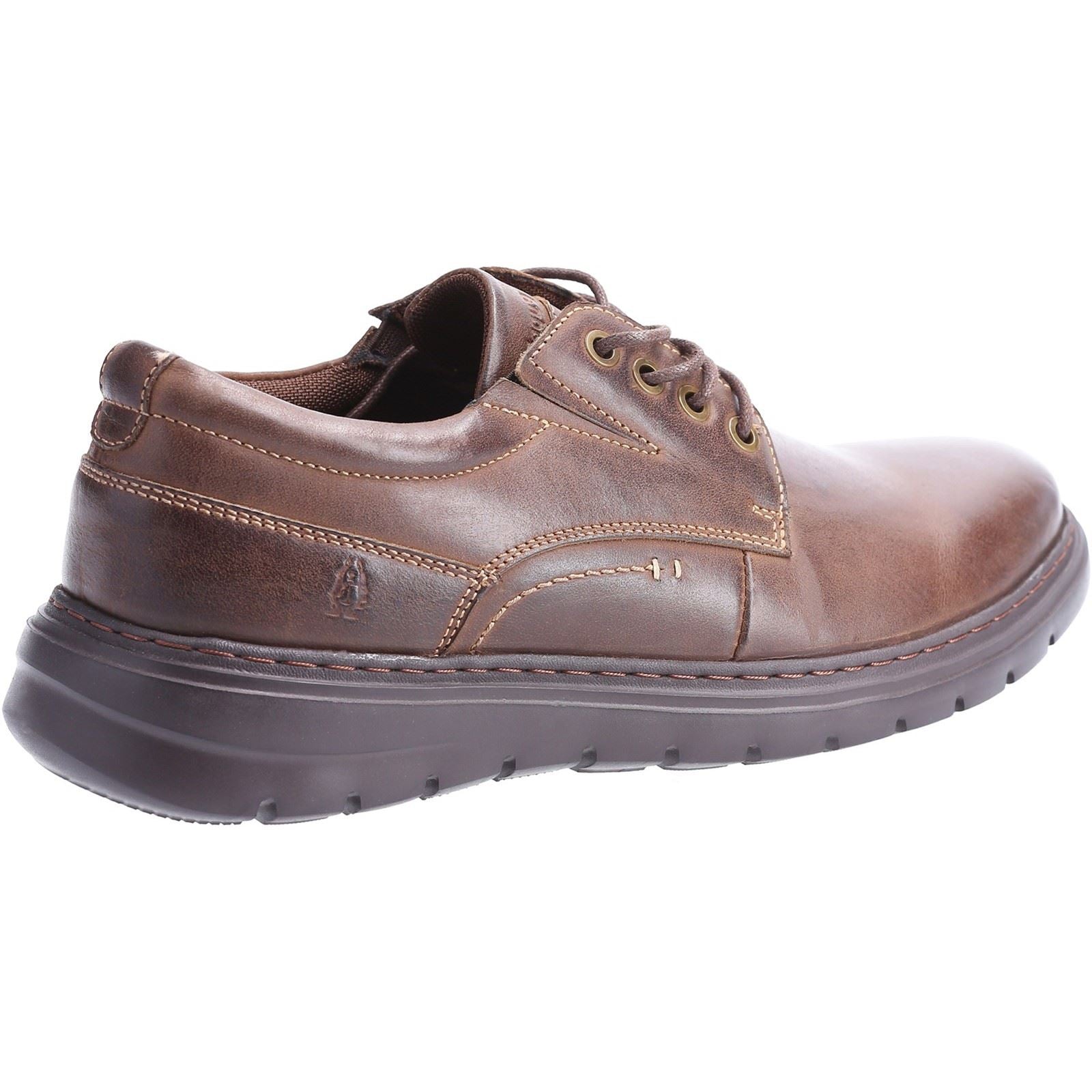 Hush Puppies TRITON LACE UP Chaussures En Cuir Marron À Lacets Pour Homme