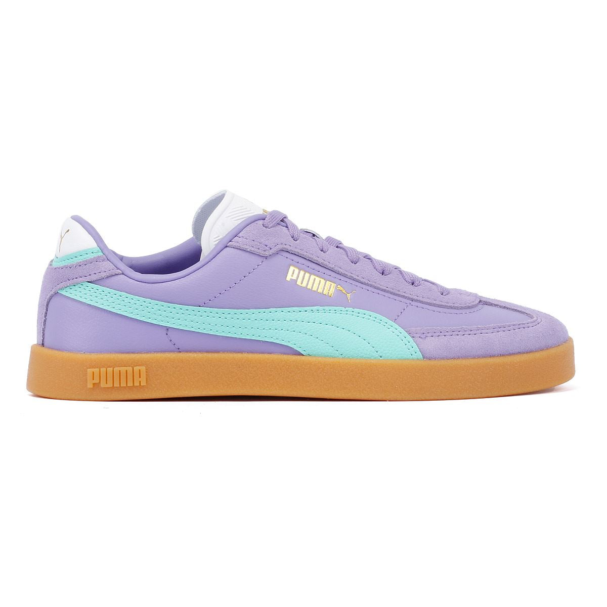 Puma Club II Era Sneakers En Daim Violet/Bleu Pour Femmes