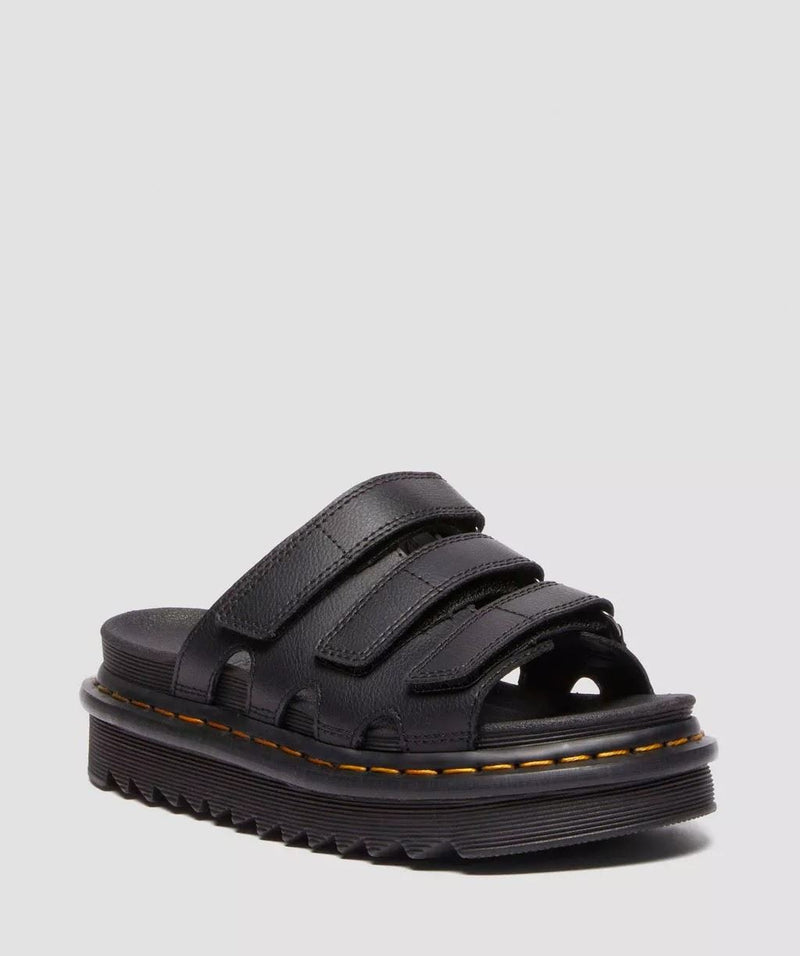 Dr. Martens Raine Athena  Slides Pour Femmes En Cuir Noir