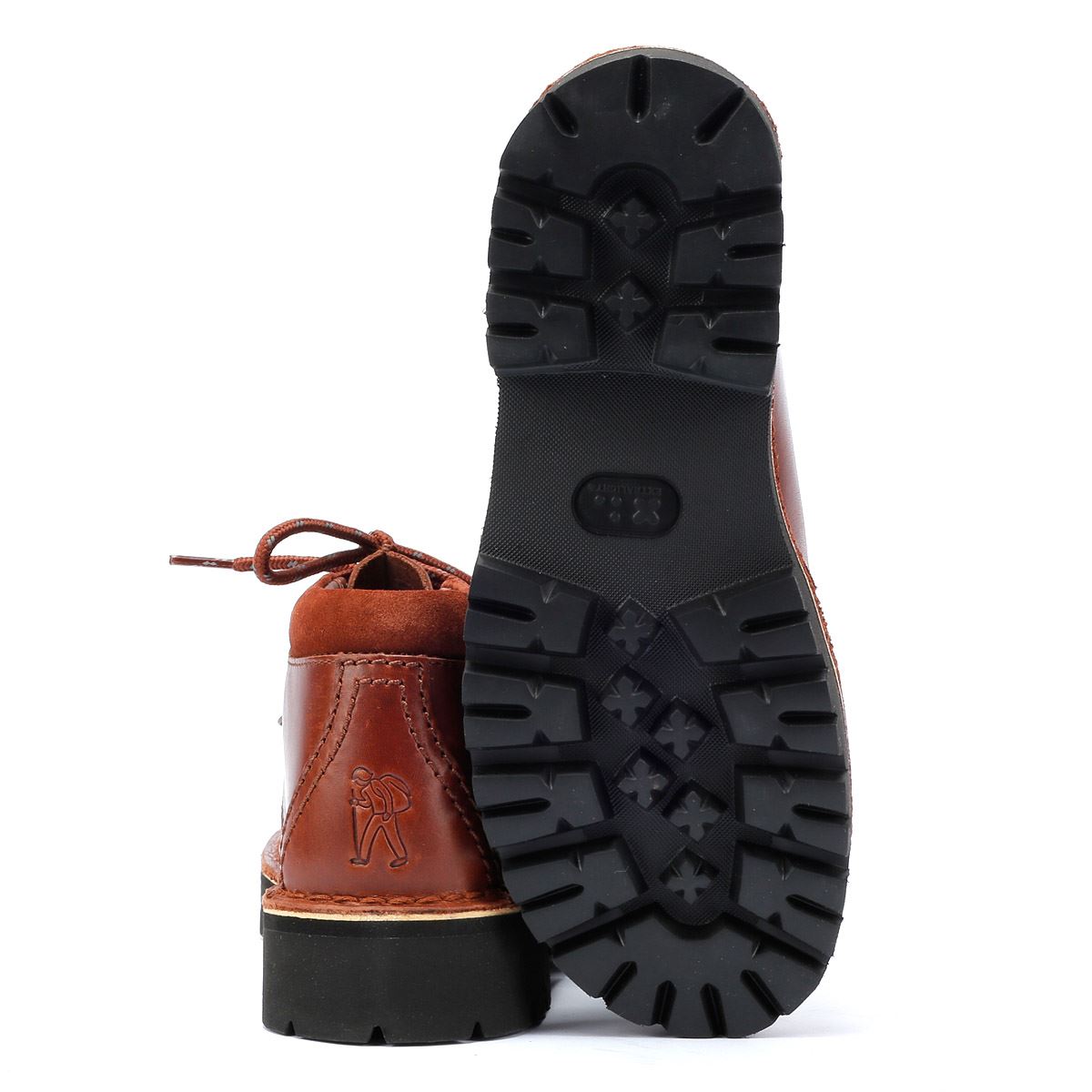 Clarks Originals Desert Trek XL Bottes En Cuir Marron Pour Hommes