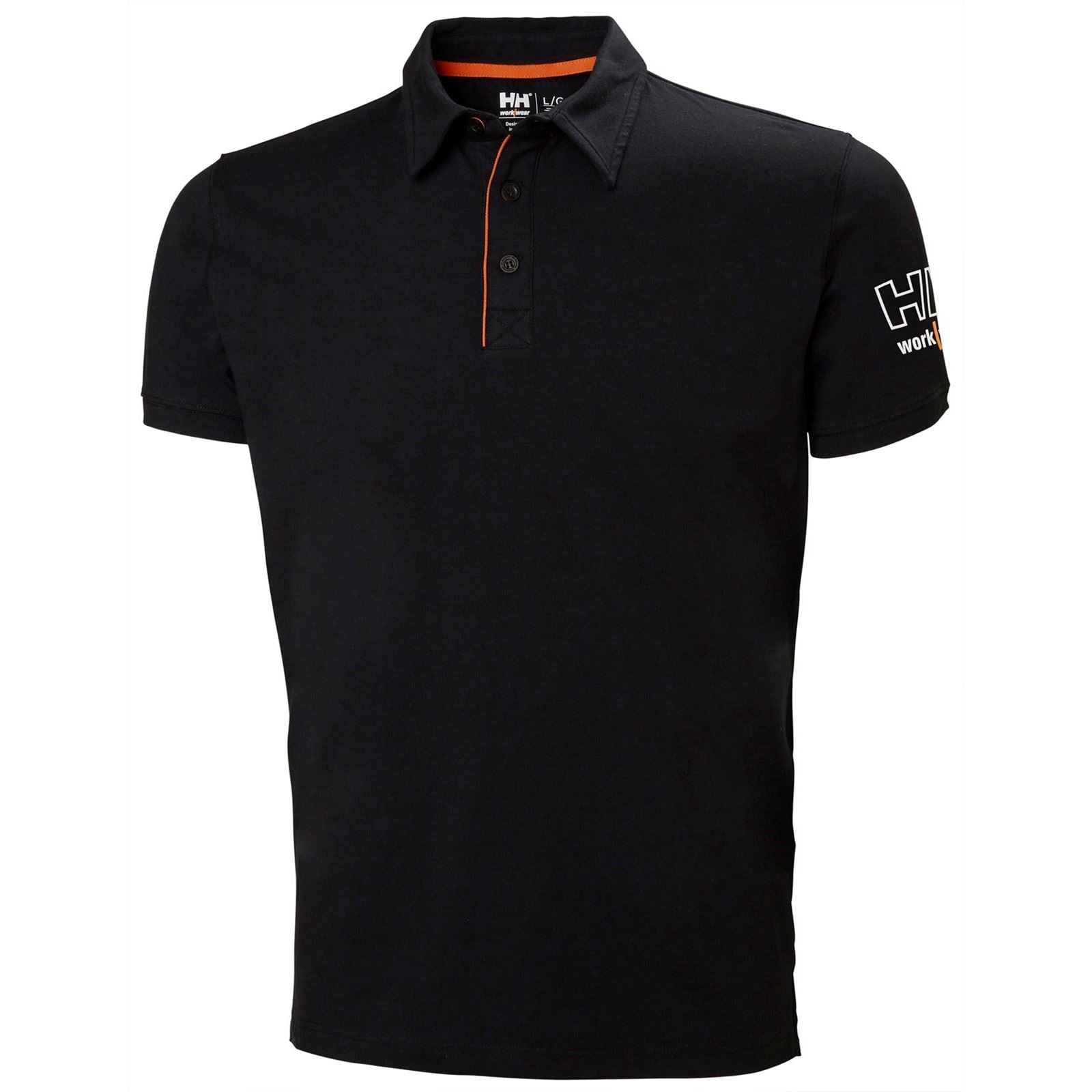 Helly Hansen Workwear Kensington Polo Noir En Coton Pour Homme
