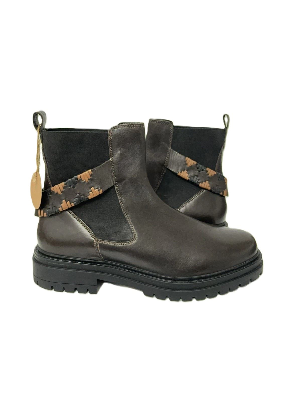 Osprey London The Guildford Chelsea Bottes En Cuir Pour Femmes Marron