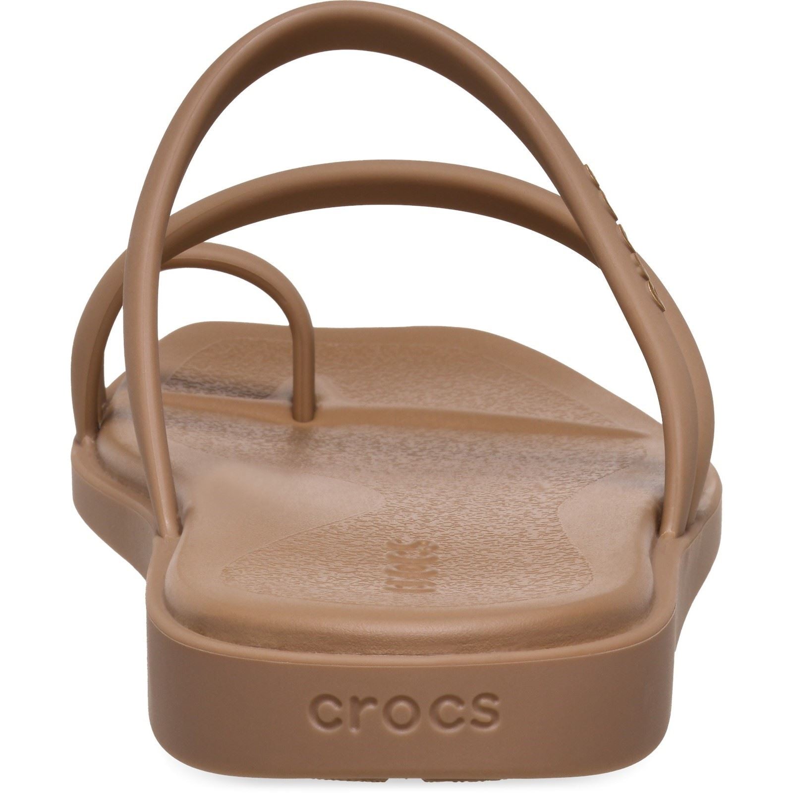 Crocs Miami Toe Loop Sandal Sandales En Chocolat Au Lait Pour Femmes